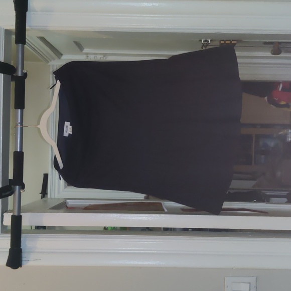 MOSCHINO PINSTRIPE TRUMPET SKIRT IN BLACK  WOOL SIZE 8 - Picture 2 of 10